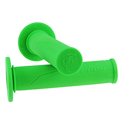 Poignées de guidon Voca Racing MOTO OFF ROAD VERT FLUO CLOSED END 120mm PAIRE